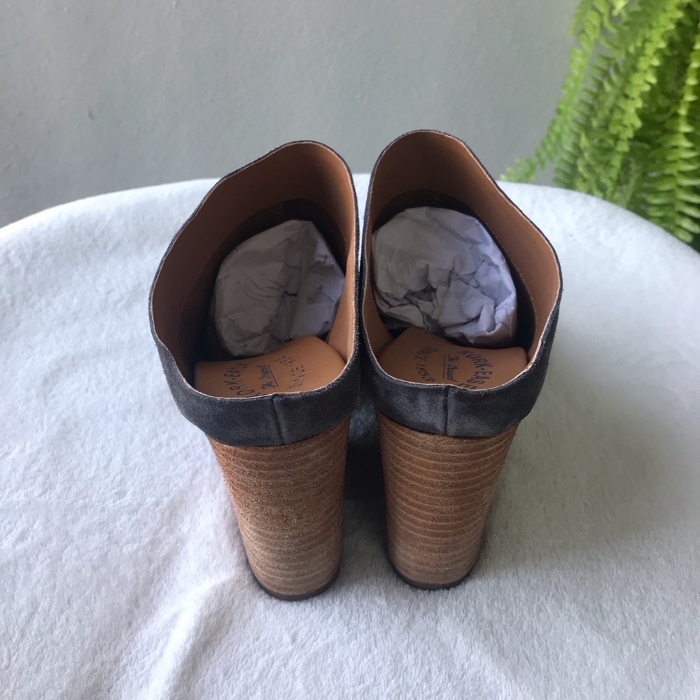 Kork-Ease Challis Dark grey leather Dr suede mules clogs Size 10 in‎ box - Picture 6 of 12